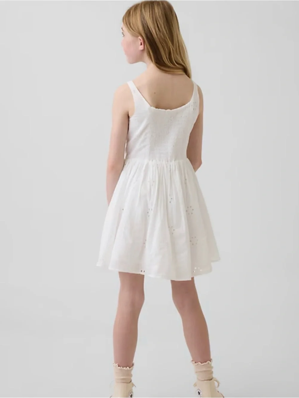 GAP White Eyelet Tank Sundress